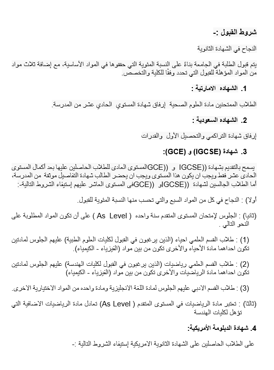 Admission Requirement 1